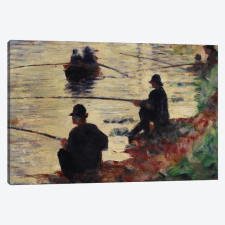 Anglers Canvas Print #1388} by Georges Seurat Art Print