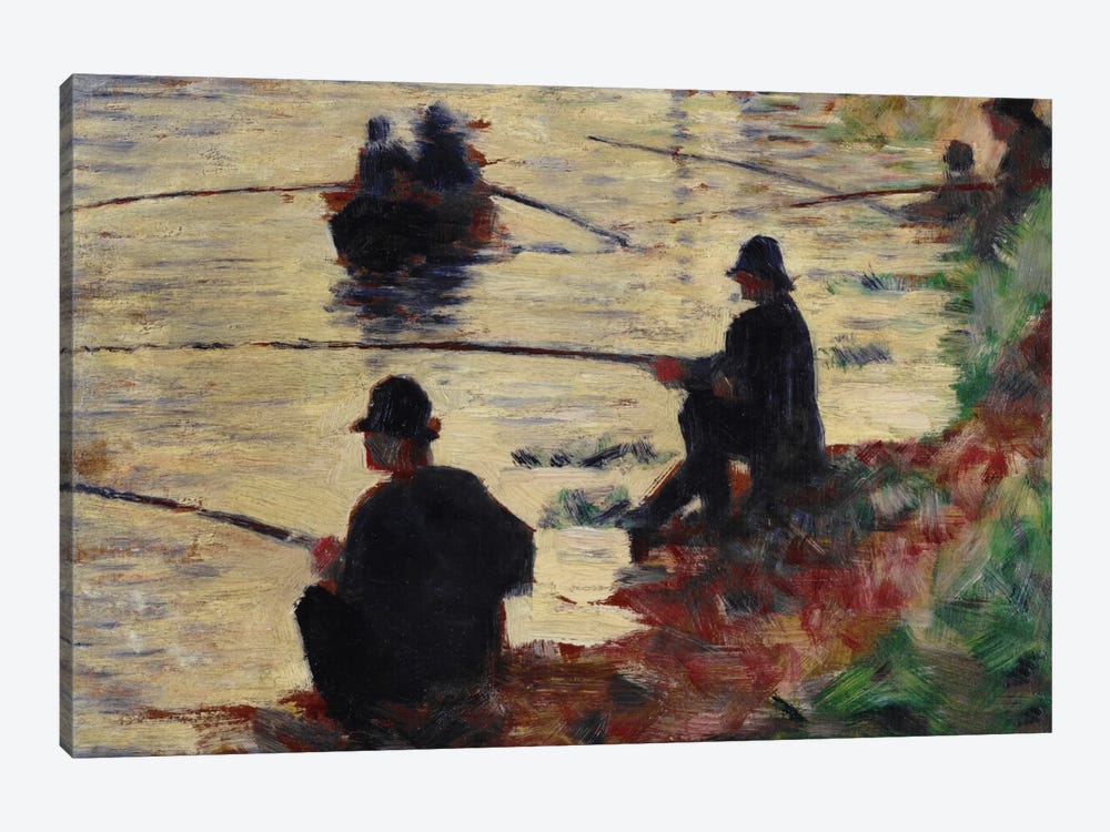 Anglers by Georges Seurat 1-piece Canvas Wall Art