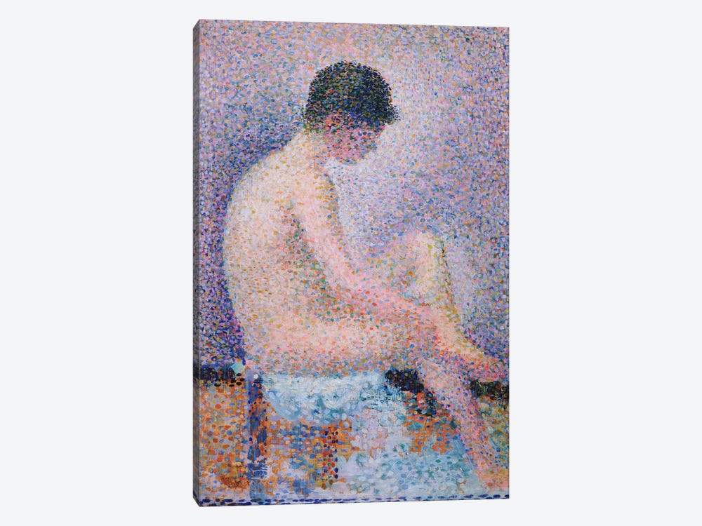 Model In Profile, 1886 by Georges Seurat 1-piece Canvas Art Print