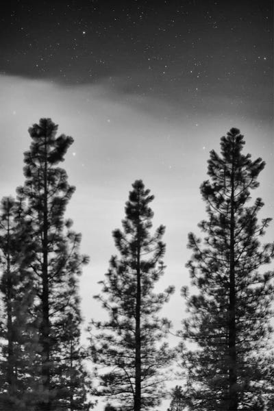 Black & White Scenic Art: Blue Nebula by Geoffrey Ansel Agrons