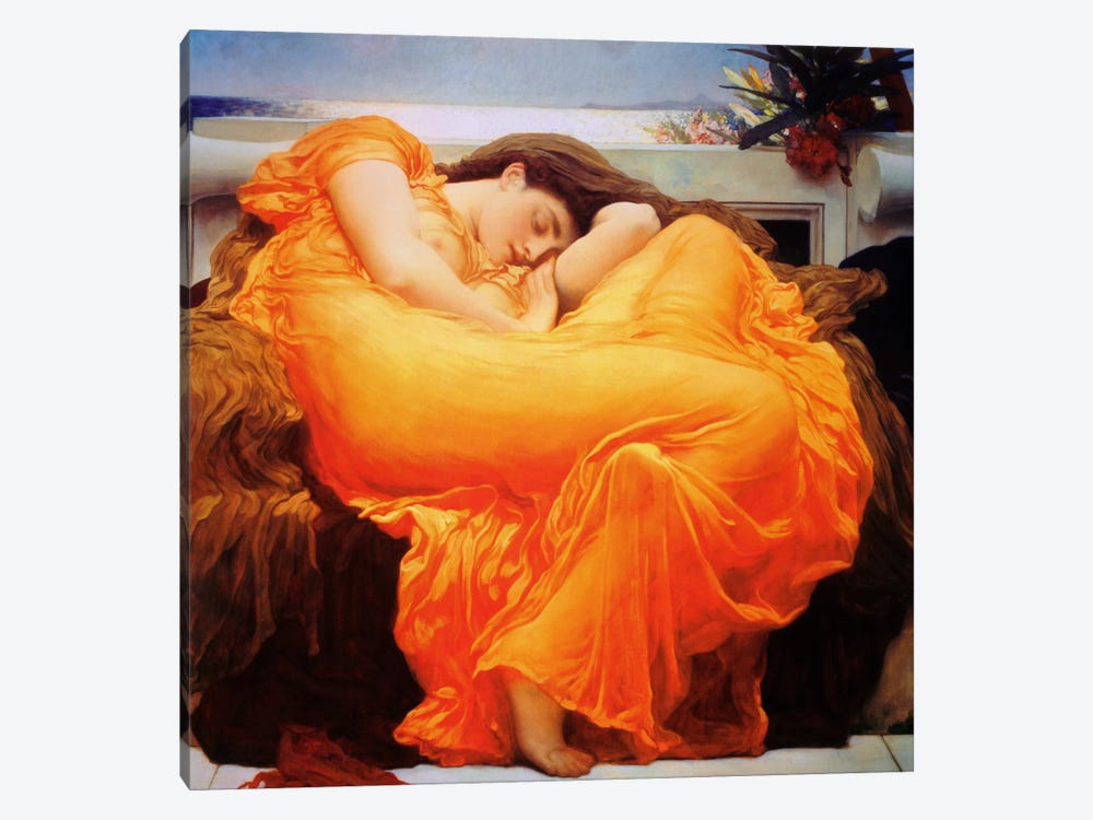 Flaming June by Frederic Leighton 1-piece Canvas Artwork