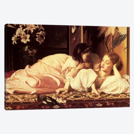 Mother and Child Canvas Print #1399} by Frederic Leighton Canvas Art