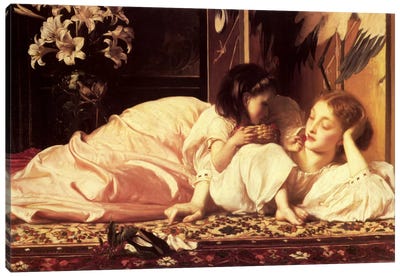 Mother and Child Canvas Art Print - Frederick Leighton