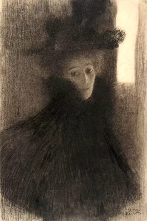 Portrait of a Lady with Cape and Hat