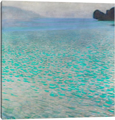 Attersee (Lake Attersee) Canvas Art Print - All Things Klimt