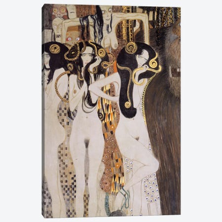 Die Gorgonen und Typhoeus Canvas Print #14022} by Gustav Klimt Canvas Print