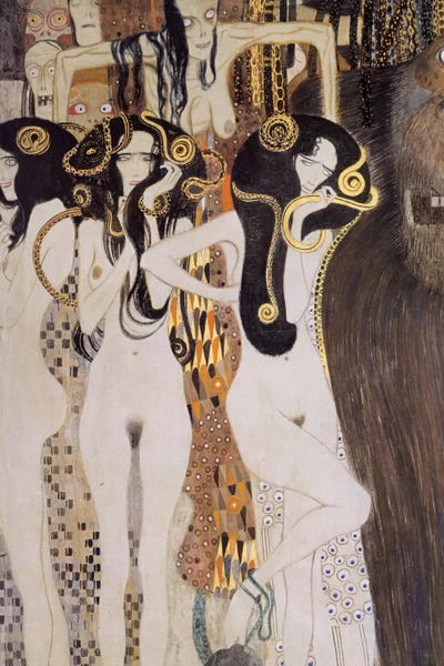 Gorillas: Die Gorgonen und Typhoeus by Gustav Klimt