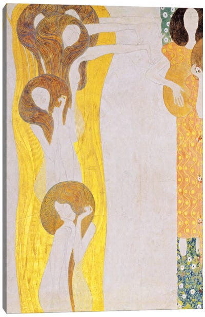 Die Künste Canvas Art Print - Gustav Klimt
