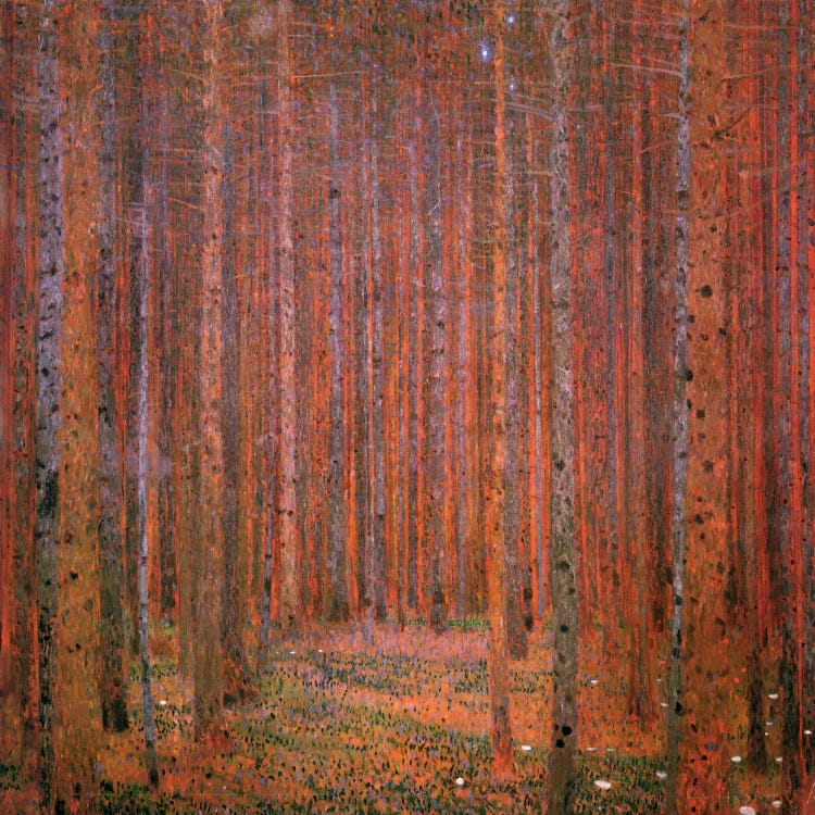 Fir Forest I by Gustav Klimt wall art