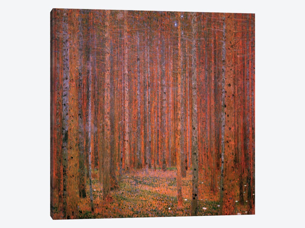 Fir Forest I by Gustav Klimt 1-piece Canvas Print