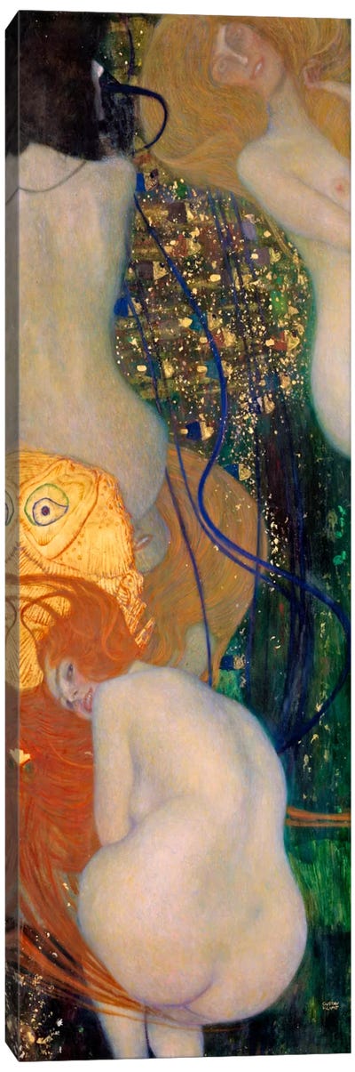 Goldfish Canvas Art Print - Gustav Klimt