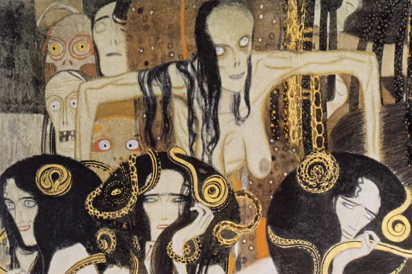 All Things Klimt: Gorgonen 3 (The Three Gorgones: Sickness, Madness, Death) by Gustav Klimt