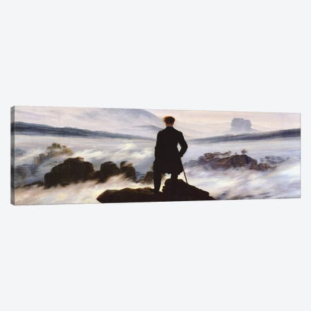 The Wanderer Above The Sea of Fog Canvas Print #1402PAN} by Caspar David Friedrich Canvas Print