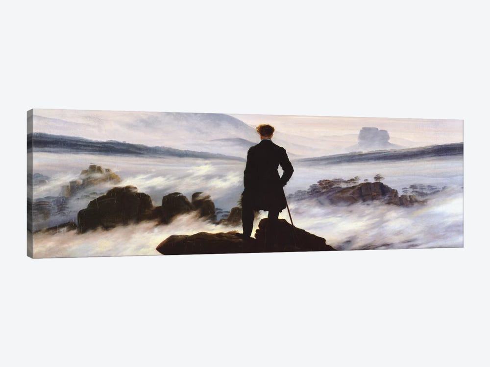 The Wanderer Above The Sea of Fog by Caspar David Friedrich 1-piece Canvas Art Print