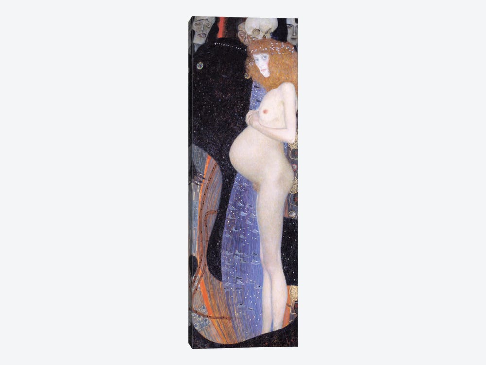 Hoffnung I (The Hope l) by Gustav Klimt 1-piece Canvas Print