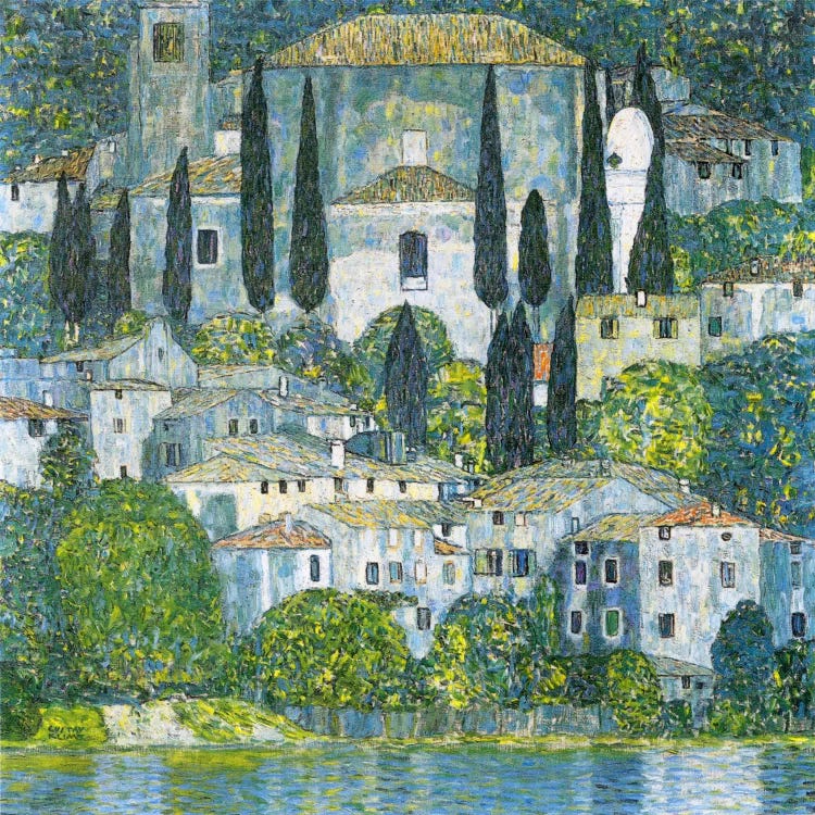 Kirche in Cassone (Church in Cassone) by Gustav Klimt wall art