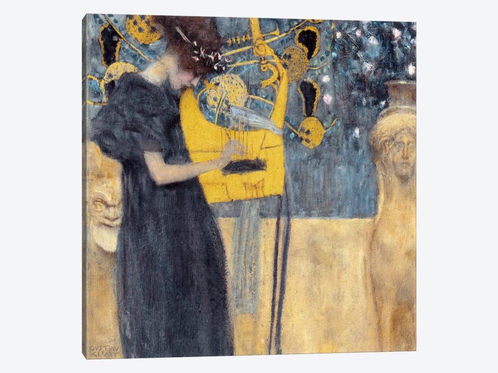 Musik 1895 by Gustav Klimt 1-piece Canvas Art