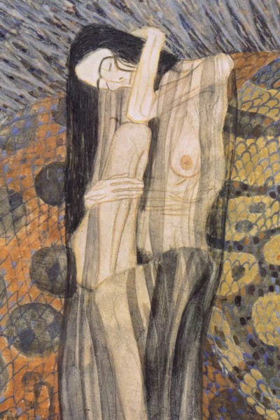 All Things Klimt: Nagender Kummer ll (Gnawing Grief) by Gustav Klimt