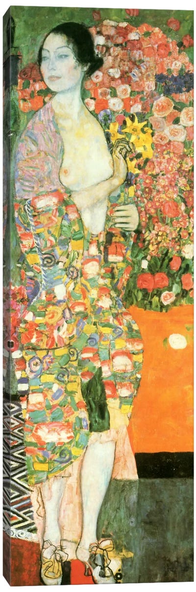 The Dancer Canvas Art Print - Gustav Klimt