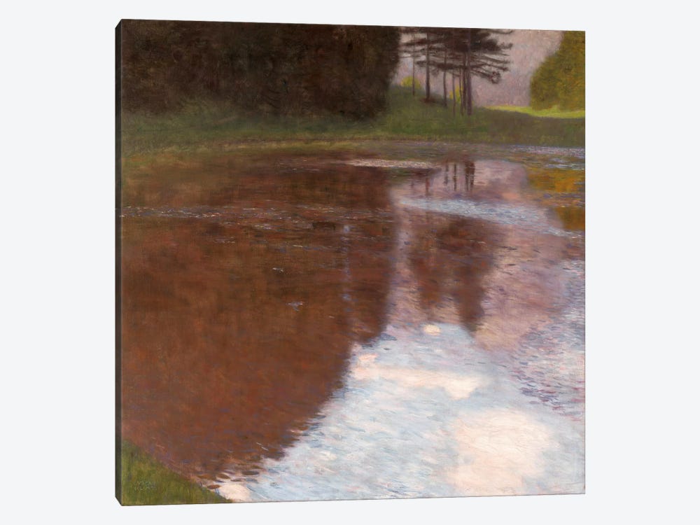 Tranquil Pond Egelsee near GollingSalzburg by Gustav Klimt 1-piece Canvas Art Print