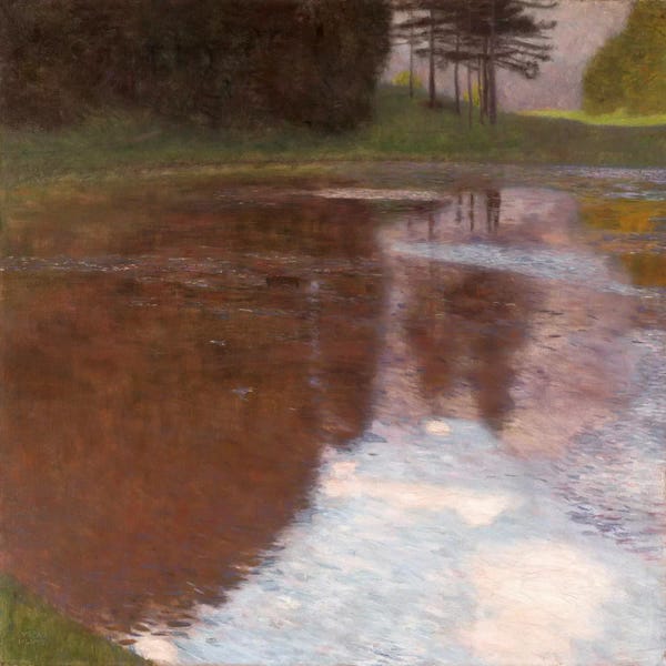 Gustav Klimt: Tranquil Pond Egelsee near GollingSalzburg by Gustav Klimt