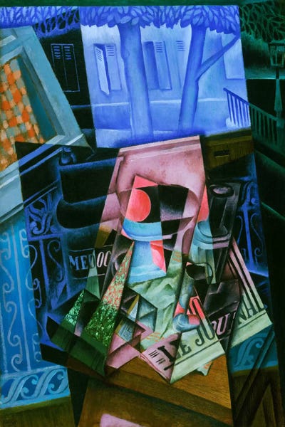 Juan Gris: Still Life before an Open Window, Place Ravignan by Juan Gris
