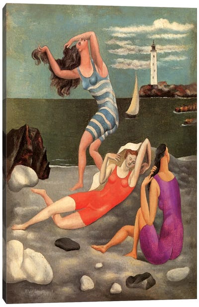 The Bathers Canvas Art Print - Pablo Picasso