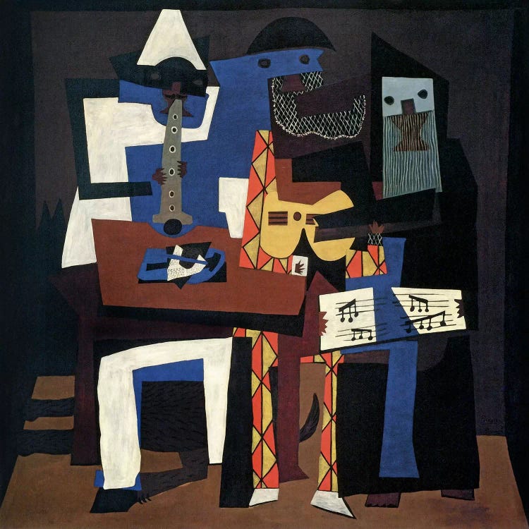 Three Musicians by Pablo Picasso wall art