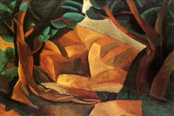 Pablo Picasso: Landscape with Two Figures by Pablo Picasso