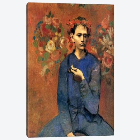 A Boy with Pipe Canvas Print #14106} by Pablo Picasso Art Print
