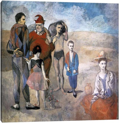 Family of Saltimbanques Canvas Art Print - Pablo Picasso