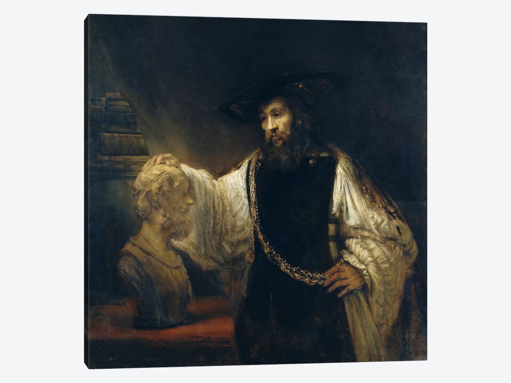 Aristotle Comtemplating the Bust of Homer or Aristotle with a Bust of Homer by Rembrandt van Rijn 1-piece Art Print