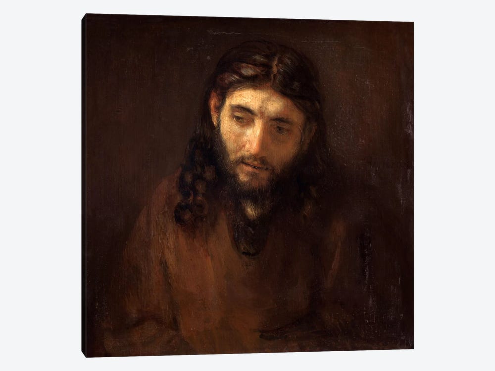 Head of Christ by Rembrandt van Rijn 1-piece Canvas Artwork
