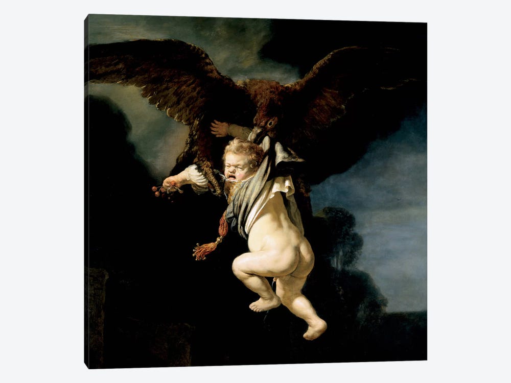 The Abduction of Ganymede by Rembrandt van Rijn 1-piece Canvas Artwork