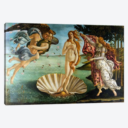 Birth of Venus Canvas Print #1413} by Sandro Botticelli Canvas Art Print