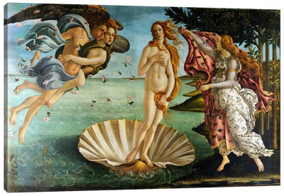 Birth of Venus Canvas Art Print - Bathroom Nudes