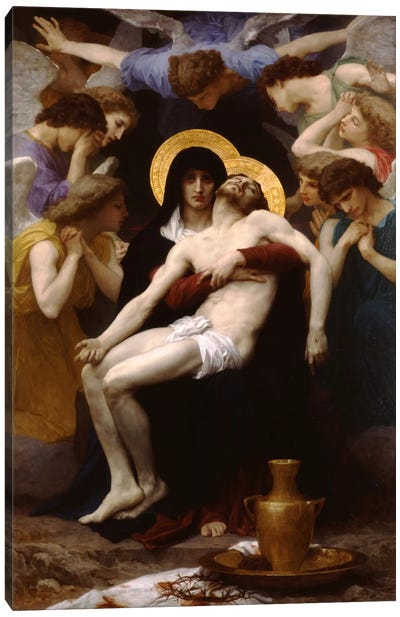 Pieta 1876 Canvas Art Print - Religious Figure Art