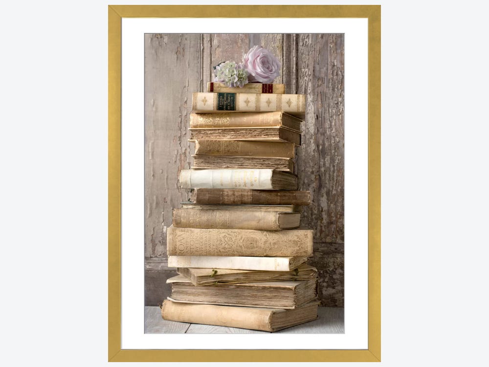 Stack of Antique Books available as Framed Prints, Photos, Wall Art and  Photo Gifts