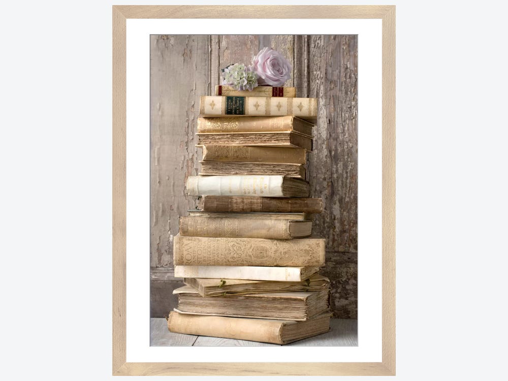 Stack of Antique Books and Eyeglasses For sale as Framed Prints, Photos,  Wall Art and Photo Gifts
