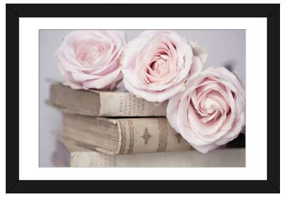 Vintage Roses Paper Art Print - Photography Art