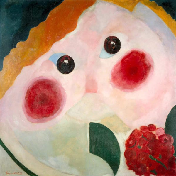 Expressionism: Girl with Ranunculus by Theo Van Doesburg