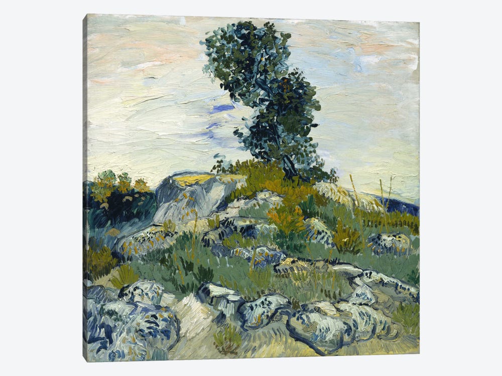The Rocks by Vincent van Gogh 1-piece Canvas Art