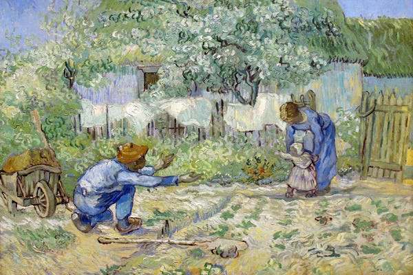 All Things Van Gogh: First Steps (After Millet) by Vincent van Gogh