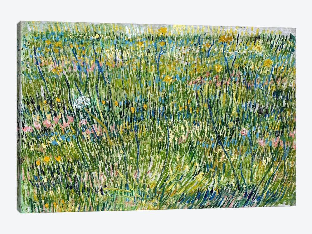 Patch of Grass by Vincent van Gogh 1-piece Canvas Wall Art