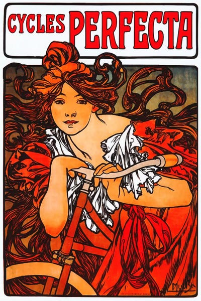 Art Nouveau: Cycles Perfecta by Alphonse Mucha