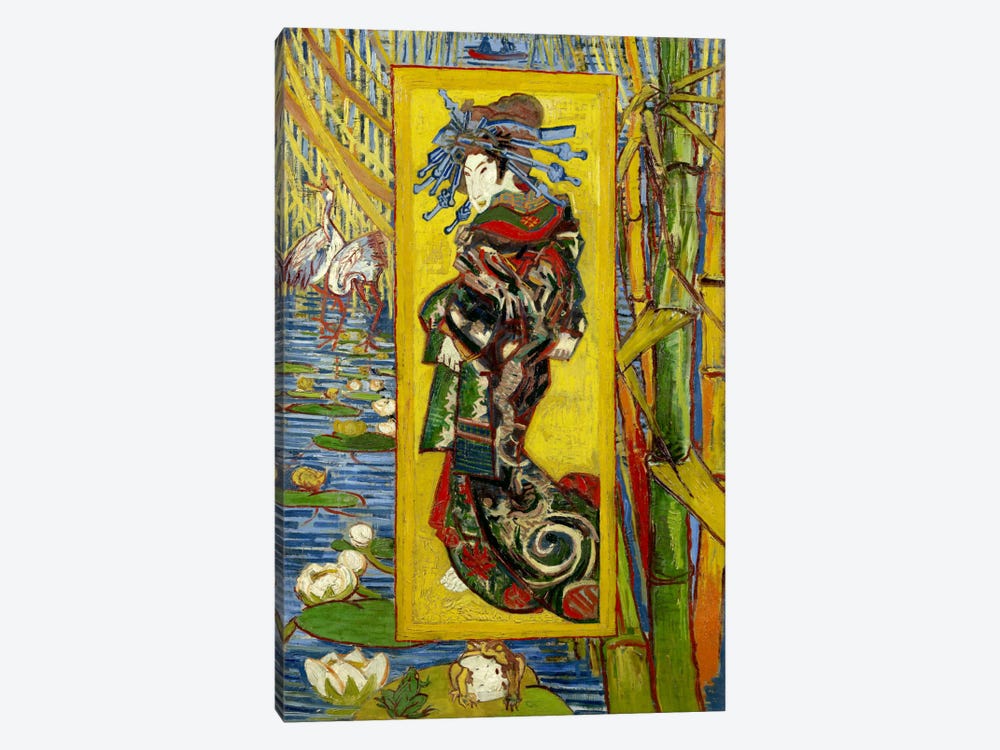 Courtesan (After Eisen) by Vincent van Gogh 1-piece Art Print