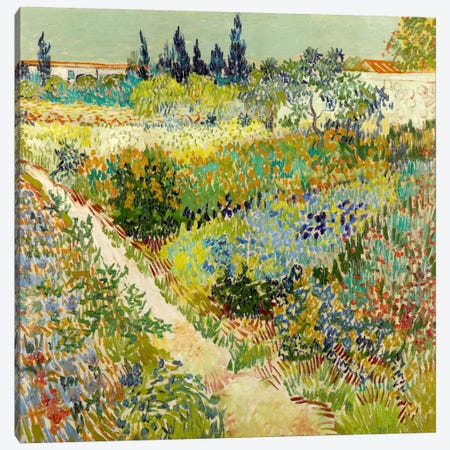 The Garden at Arles Canvas Print #14340} by Vincent van Gogh Canvas Art