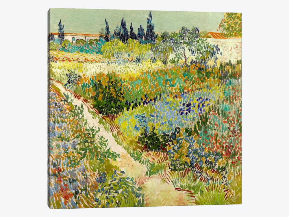 The Garden at Arles by Vincent van Gogh 1-piece Canvas Artwork