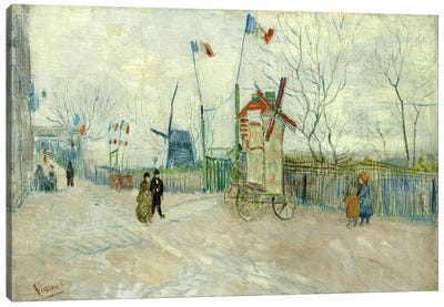 Impasse des Deux Freres Canvas Art Print - Vincent van Gogh