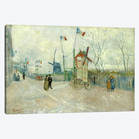 Impasse des Deux Freres Canvas Print #14353} by Vincent van Gogh Canvas Print